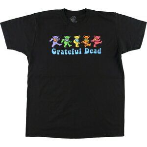Grateful Dead Unisex Black T-Shirt / Rainbow Short Sleeve / Size Large / L 42/44